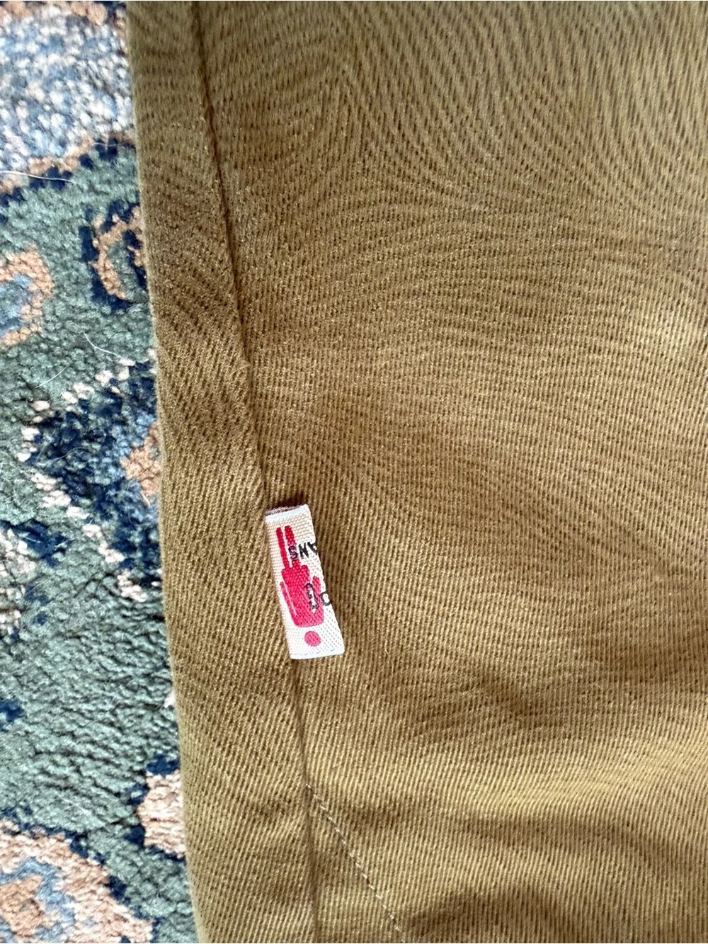 vintage 1990s JPG Jean's label by designer Jean Paul Gaultier olive green pants